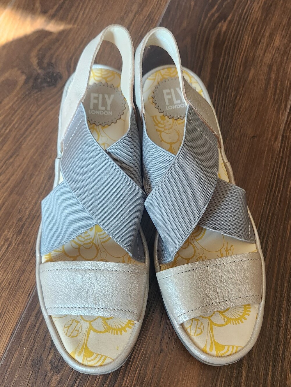 Fly London Yaji Wedge Sandals Size 38